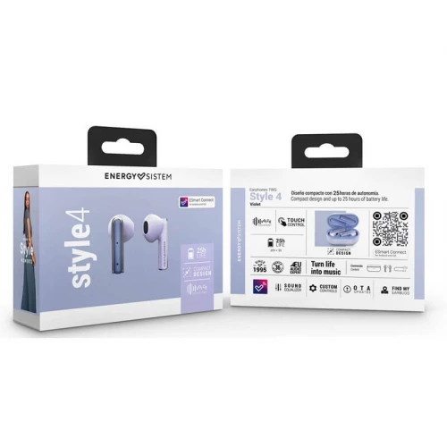 Wireless slušalice Style 4 Violet True ljubičaste - Slušalice Wireless slušalice Style 4 Violet True ljubičaste - Slušalice
