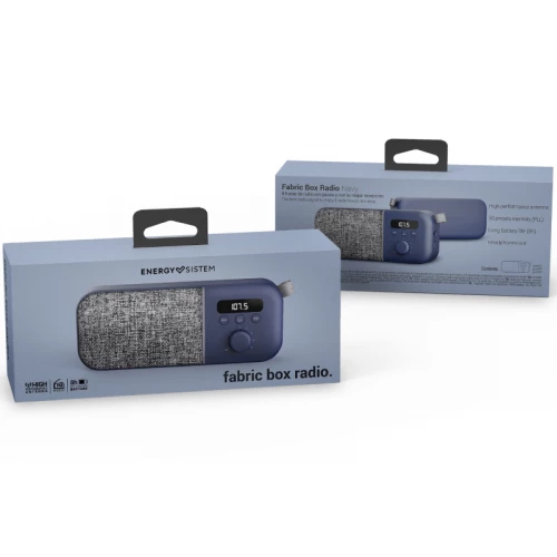 Zvučnik ENERGY SISTEM Fabric Box Radio Navy - Zvučnici Zvučnik ENERGY SISTEM Fabric Box Radio Navy - Zvučnici