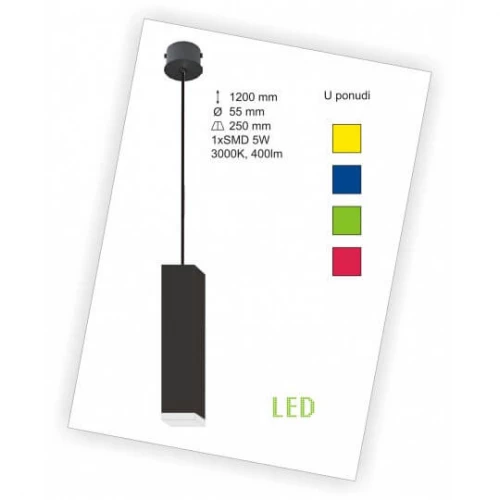 Crvena LED visilica 3000K 1x5W 400lm M10275 - Lusteri i visilice Crvena LED visilica 3000K 1x5W 400lm M10275 - Lusteri i visilice