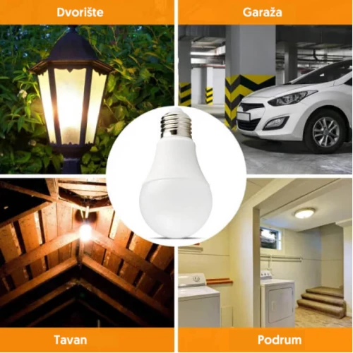 LED sijalica sa mikrotalasnim senzorom pokreta 8W - Led sijalice LED sijalica sa mikrotalasnim senzorom pokreta 8W - Led sijalice