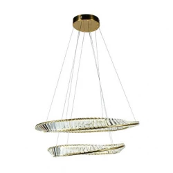 LED visilica sa kristalima i daljinskim 95W 800mm