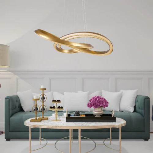 LED visilica zlatna 52W 3000K 500mm - Lusteri i visilice LED visilica zlatna 52W 3000K 500mm - Lusteri i visilice