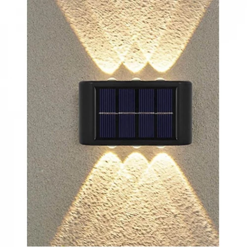 Nazidna solarna lampa sa 6 dioda - Led spoljna rasveta Nazidna solarna lampa sa 6 dioda - Led spoljna rasveta