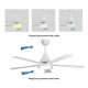 Plafonski ventilator sa LED svetlom 132cm - Ostala oprema Plafonski ventilator sa LED svetlom 132cm - Ostala oprema