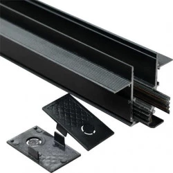 Šina 1m 12mm slim ugradna (za namestaj) crna