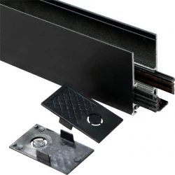 Šina 2m nadgradna crna za 48V LED magnetnu rasvetu
