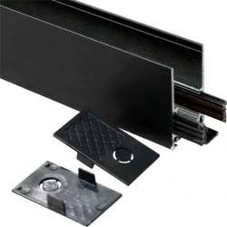 Šina 3m nadgradna crna za 48V LED magnetnu rasvetu