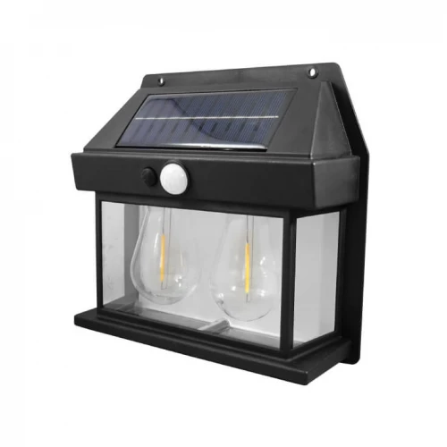 Solarna lampa sa senzorom pokreta i 2 izvora svetlosti - Led spoljna rasveta