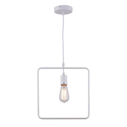Visilica beli kvadrat 1xE27 Max.60W/220V M161714 - Lusteri i visilice Visilica beli kvadrat 1xE27 Max.60W/220V M161714 - Lusteri i visilice