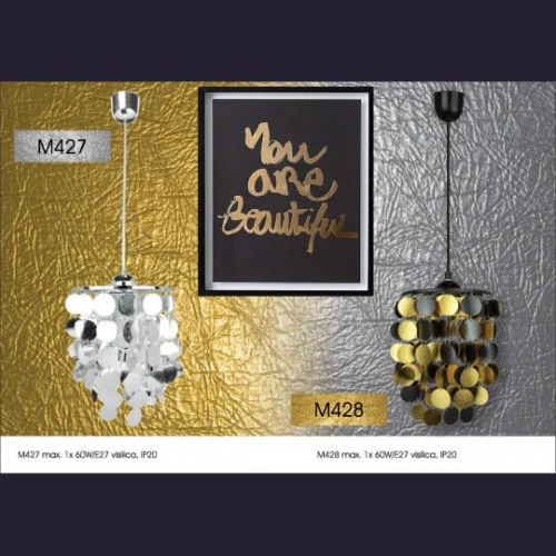 Visilica hrom 1xE27 Max.60W/220V M427 - Lusteri i visilice Visilica hrom 1xE27 Max.60W/220V M427 - Lusteri i visilice