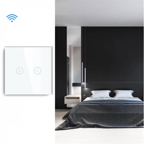 Wi-Fi smart prekidač svetla sa N provodnikom 2x5A - Led oprema Wi-Fi smart prekidač svetla sa N provodnikom 2x5A - Led oprema