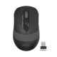 A4 Tech Bežični Miš 2000 DPI, 2.4GHz, Domet 10 do 15 m, Auto Power Saving, Sivi - Miševi i tastature