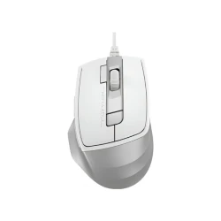 A4 Tech Žični Miš 2400 DPI, 7 Tastera, USB, Srebrno Beli, Ergonomski