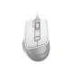 A4 Tech Žični Miš 2400 DPI, 7 Tastera, USB, Srebrno Beli, Ergonomski - Miševi i tastature
