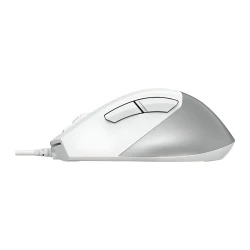 A4 Tech Žični Miš 2400 DPI, 7 Tastera, USB, Srebrno Beli, Ergonomski