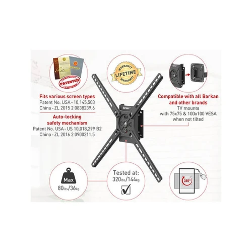 Barkan BM300R Zglobni Zidni Nosač TV do 65