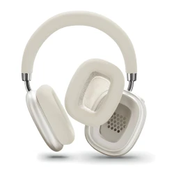 Bežične Bluetooth slušalice preko ušiju za muziku krem