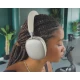 Bežične Bluetooth slušalice preko ušiju za muziku krem - Slušalice