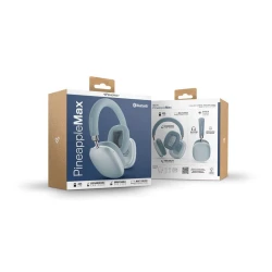 Bežične Bluetooth slušalice preko ušiju za muziku plave