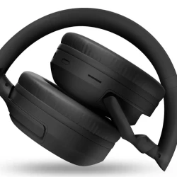 Bežične Bluetooth slušalice preko ušiju sa ANC i 50 sati baterije crne