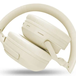 Bežične Bluetooth slušalice preko ušiju sa ANC i 50 sati baterije krem
