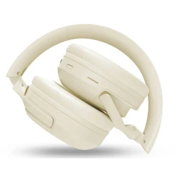 Bežične Bluetooth slušalice preko ušiju sa ANC i 50 sati baterije krem