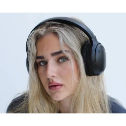 Bežične Bluetooth slušalice preko ušiju sa ANC poništavanjem buke crne
