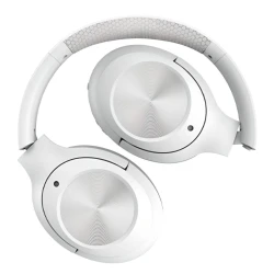 Bežične Bluetooth slušalice preko ušiju sklopive sa 40 sati baterije bele