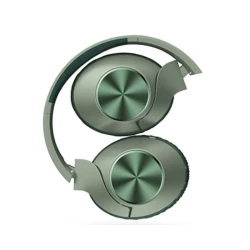 Bežične Bluetooth slušalice preko ušiju sklopive sa AUX kablom zelene