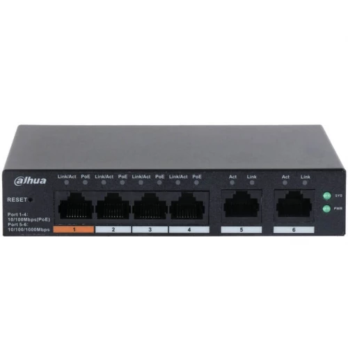 DAHUA CS4006-4ET-60 6-Port Cloud 4-Port PoE - Ethernet PoE svičevi DAHUA CS4006-4ET-60 6-Port Cloud 4-Port PoE - Ethernet PoE svičevi