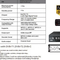 DVB-T2/C SET TOP BOX 