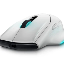 Dell Alienware Gaming Miš Bežično/Žično, 26000 DPI, 7 Tastera, AlienFX RGB, Beli