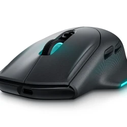 Dell Alienware Gaming Miš Bežično/Žično, 26000 DPI, 7 Tastera, AlienFX RGB, Crni