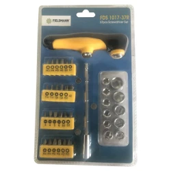 FIELDMANN FDS 1017-37R Set bitova sa T odvijačem | S2 Čelik