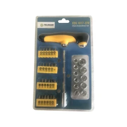 FIELDMANN FDS 1017-37R Set bitova sa T odvijačem | S2 Čelik