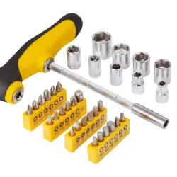 FIELDMANN FDS 1017-37R Set bitova sa T odvijačem | S2 Čelik