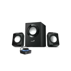 GENIUS 2.1 zvučnici za računar, drveni subwoofer, kompaktni