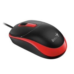 Genius Žični Miš 1200 DPI, 3 Tastera, USB, Ambidekstrnski, Crno Crveni