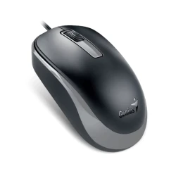Genius Žični Miš 1200 DPI, Silent Click, 3 Tastera, USB, Crno Sivi, 85 g
