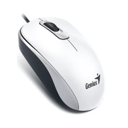 Genius Žični Optički Miš 1000 DPI, USB, Ambidekstrnski, Beli, 85 g