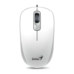 Genius Žični Optički Miš 1000 DPI, USB, Ambidekstrnski, Beli, 85 g