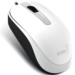 Genius Žični Optički Miš USB, Win/Mac Kompatibilan, Ambidekstrnski, Beli, 85 g
