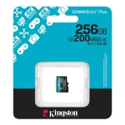 Kingston microSDXC 256GB 200MB/s UHS-I U3 V30 A2 (bez adaptera)