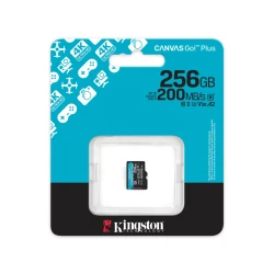 Kingston microSDXC 256GB 200MB/s UHS-I U3 V30 A2 (bez adaptera)