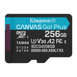 Kingston microSDXC 256GB 200MB/s UHS-I U3 V30 A2 (bez adaptera)