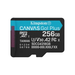 Kingston microSDXC 256GB 200MB/s UHS-I U3 V30 A2 (bez adaptera)