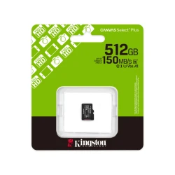 Kingston microSDXC 512GB 150MB/s UHS-I U3 V30 A1