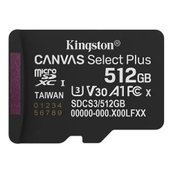 Kingston microSDXC 512GB 150MB/s UHS-I U3 V30 A1