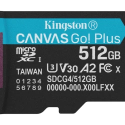 Kingston microSDXC 512GB 200MB/s UHS-I U3 V30 A2