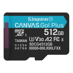 Kingston microSDXC 512GB 200MB/s UHS-I U3 V30 A2